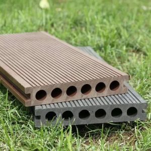 P9H Plastic Durable Waterproof Interlocking WPC Synthetic Teak Deck