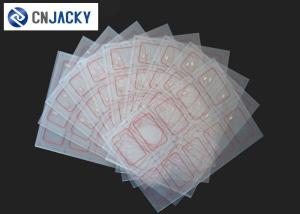 China 2 * 5 / 3 * 8 Layout Clear Transparent Smart Card Inlay wholesale