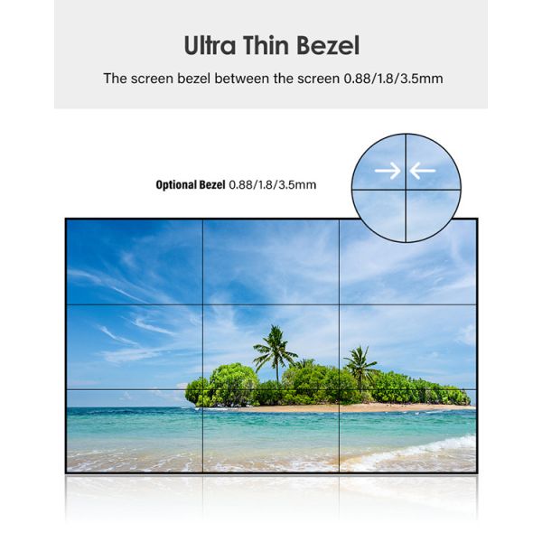 4k Indoor 3x3 Lcd Advertising Display Advertisement Wall Lcd Panel