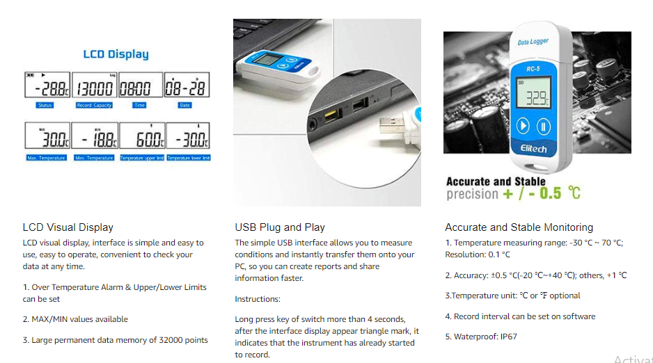 Elitech Temperature Data Logger