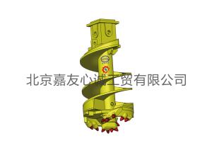 China APFDX Double Cut Conical Soil Auger with Rotating Bottom Gate wholesale