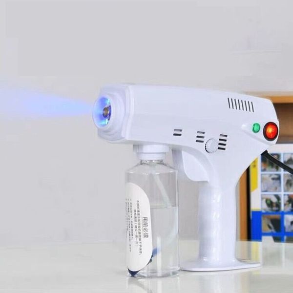 Handheld Electric 1200W Blue Light 260ML Disinfect Sanitizer Atomizer Sprayer Indoor Outdoor Car Fogger Sprayer Gun