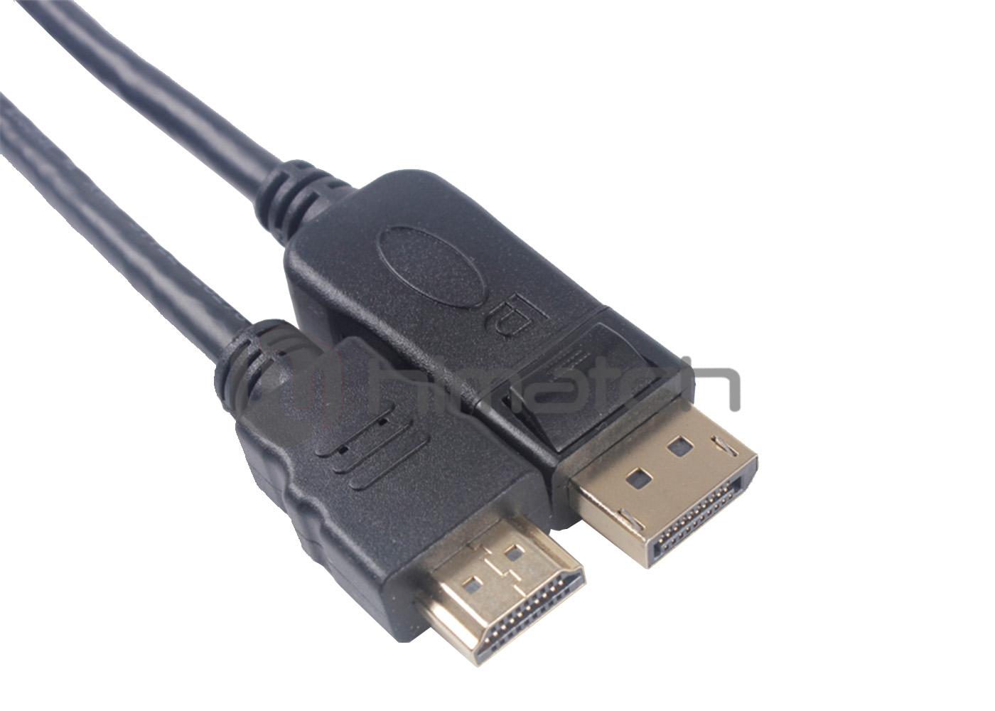 Black Displayport 1.2 Cable DP Male To HDMI Male Cable Support 3D And 4K