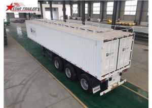China High - Tensile Steel Flatbed Container Trailer With Water Proof Design wholesale
