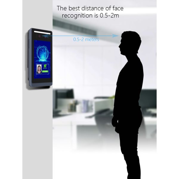 IC Card Door Face Recognition Access Control 0.5-1.5m Measuring distance