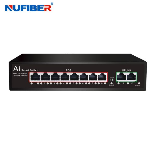 Gigabit Unmanaged ODM Ethernet Fiber Switch POE 4 8 16 24 Ports 10 / 100M 48V POE Powered Switch