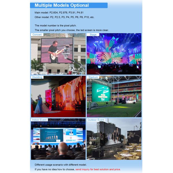 Alisen Rental Led Display High Definition For Events Auto Show Wedding