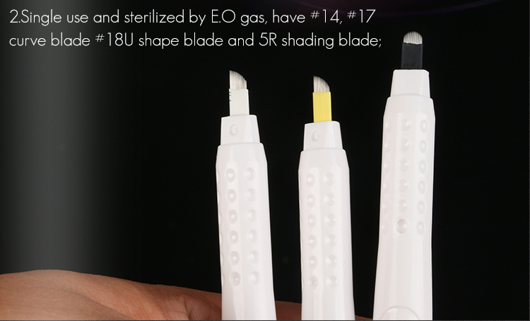 Eyebrow Tattoo Double Head Disposable Microblading Pen For Permanent Makeup