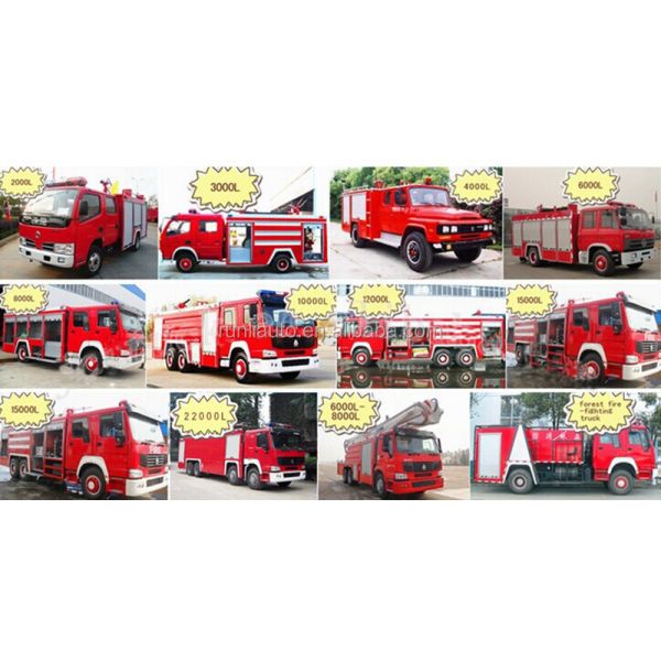 Double Row Fire Truck Airport Fire Truck Water Capacity Cannon