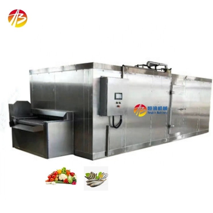 China Industrial Tunnel Freezer for Large-Scale Production of Frozen Snacks and Seafood wholesale