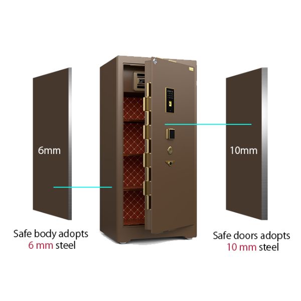 14*90mm Double Rows Bolts Commercial Safe Box Dual Intelligent Alarm and Hidden Box