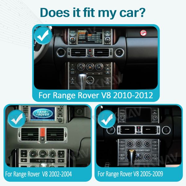 13 Inch Android Auto Head Unit For 2002-2012 Range Rover Vogue GPS Navigation Multimedia Player Wireless Carplay
