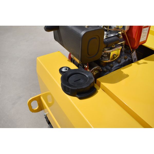 Double Wheel Pavement 450mm Walking Road Roller For Construction