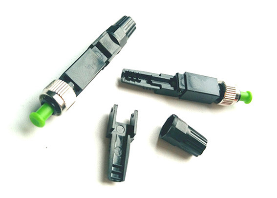 0.2 dB Fiber Optic Fast Connector FCAPC Quick Installable Connector For FTTH Drop Cable