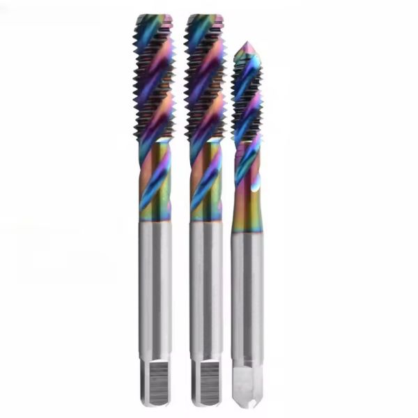 Hsse Spiral Fluted Tap M7 M8 M9 M10 M11 M12 Coating Machine Screw Thread Taps For Aluminum For Home