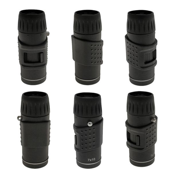 Small Pockect Monocular Telescope 7x18 Lightweight With Rubber Skin