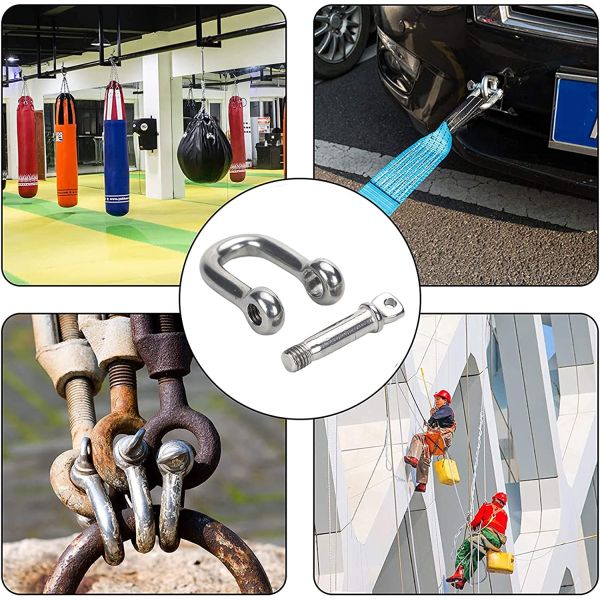 Heavy-Duty Applications Stainless Steel Hardware Rigging Shackle