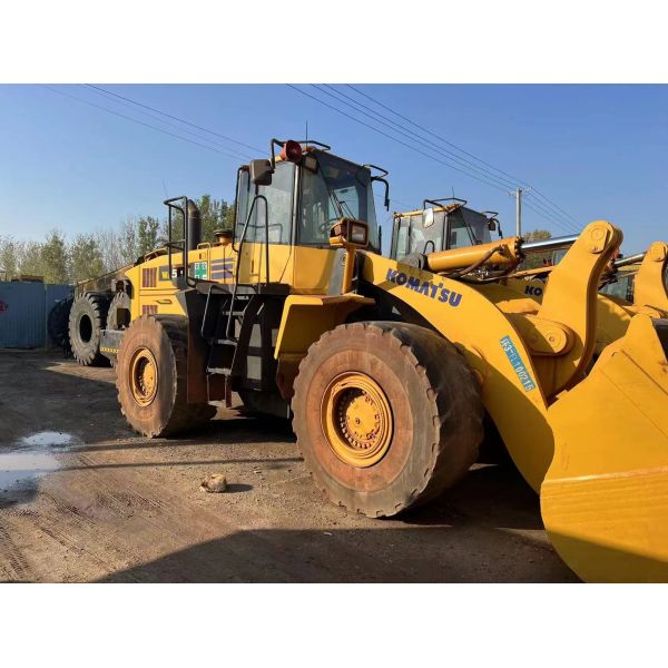 Used Komatsu WA500-6 Wheel Loader WA600-6 Fuel Efficiency For Construction