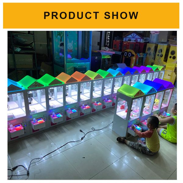 Small Claw Crane Machine Coin Operated Games Mini Plush Toy Vending Machine With Bill Acceptor