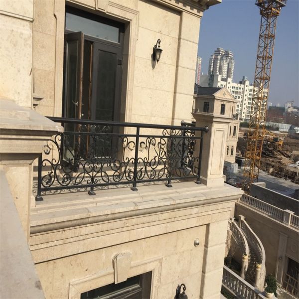 Terrace Corridor Aluminium Balustrade Patio Home Balcony Wrought Iron Rod Railing