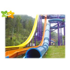 Playground Fiberglass Speed Water Slide Anti UV Professional Design Durable
