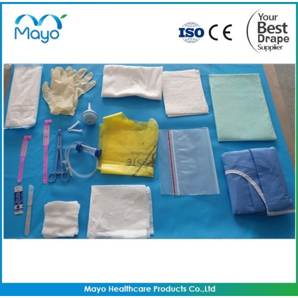 Sterile Clean Surgical Delivery Drape Pack With Examination Gloves