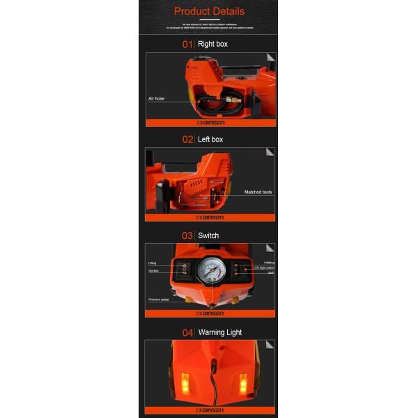 Multifunction Electric Hydraulic Car Jack , Hydraulic Trolley Jack 3 Ton