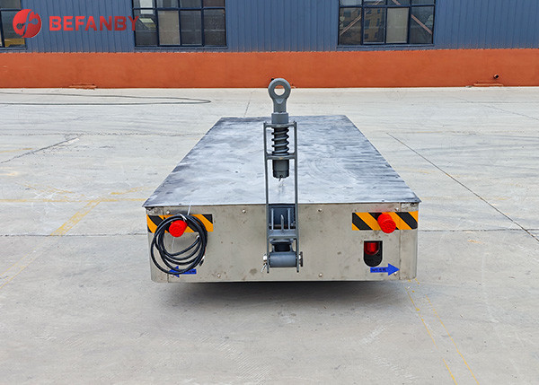 4 Axles Flexible Turn Mold Factory Electrical Trackless Transfer Cart