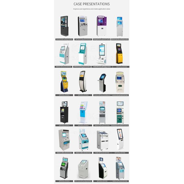 Factory Touchscreen Government Scanning And Printing Kiosk Self Service Report Print Terminal