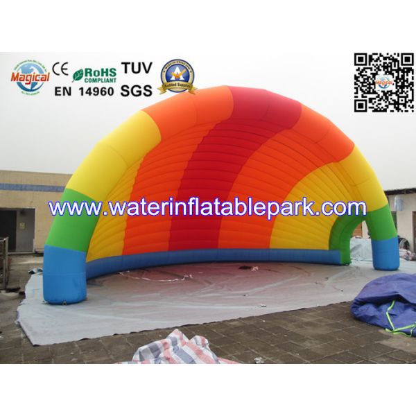Colorful Cover Inflatable Tent Shell Shape , Inflatable Advertising Tent