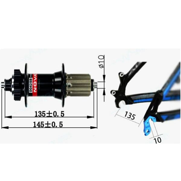 Novatec Hubs D042SB Disc Brake MTB Alimunum&Steel Material24/28/32/36h Red Black White Silver Blue Gold Colors