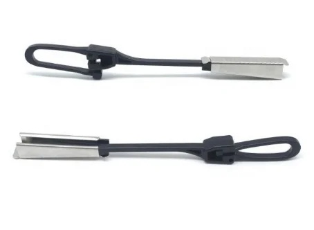 10PCS Stainless Steel and Plastic Suspension Cable Clamp for Network FTTH Inlet Cable