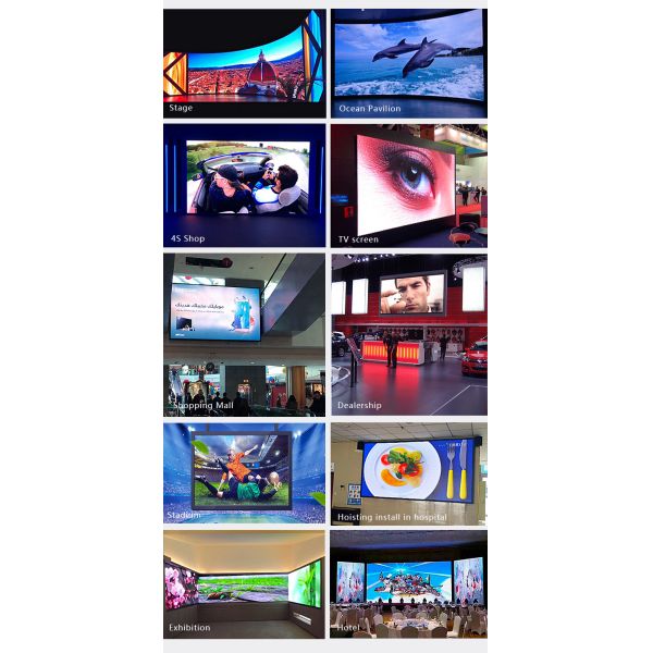 1800 Nits 700W/M2 P6 Indoor LED Advertising Display