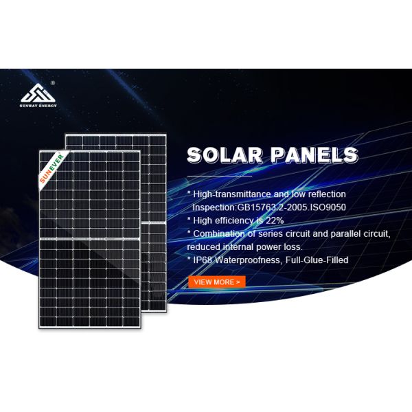 420 Watts 182*91mm Efficient Solar Panels With 3 Bypass Diodes 30/35mm Frame