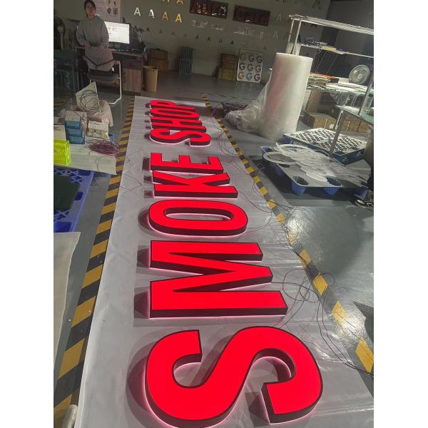 Mall outdoor indoor Led light letters _3D sign... Front acrylic LED backlit lettering sign