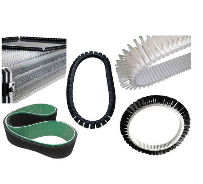 Toothed Convenyor Belt Brush for Machine Nylon Bristle Brushes Belt Cleaner for Conveyor