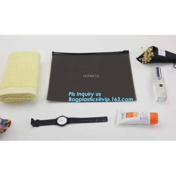 PP slider bag / PP zip seal bag, Zip lockkk bags slider zipper pvc packing documents bags, Cosmetic Cases Plastic PVC Trave