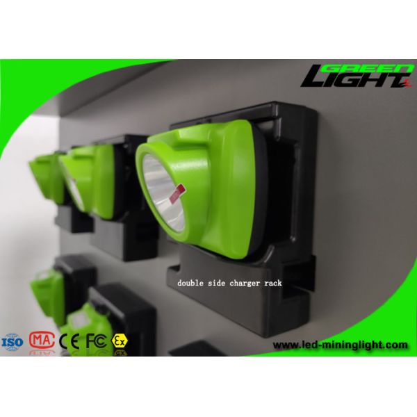 GLC-6 Cordless Cap Lamp Mining Hard Hat Lights Charging Rack With 18 Units Double Side