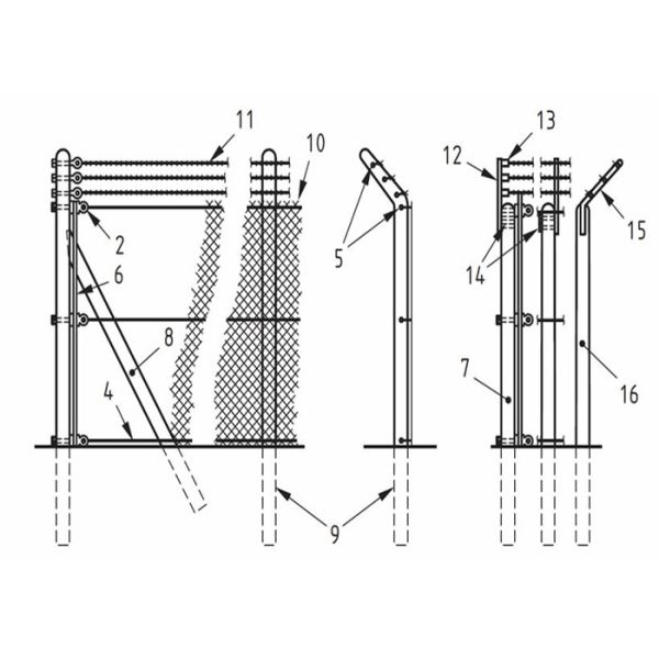 25-100mm Chain Link Wire Mesh / 25m Diamond Chain Link Fence For Garden