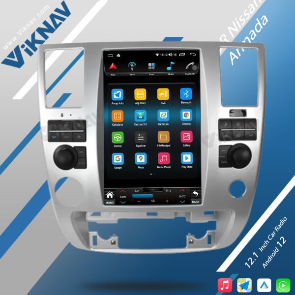 Viknav Android Auto Touch Screen Car Radio 12.1 inch For Nissan Armada 2009-2010 GPS Navigation Head Unit Video Player