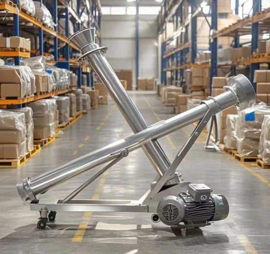 Screw Conveyer For Horizontal Or Inclined Conveying Of Materials Economical and durable