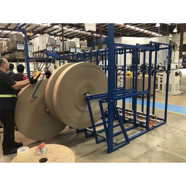 Automatic Paper Edge Protector Machine 32KW High Speed 70m/min