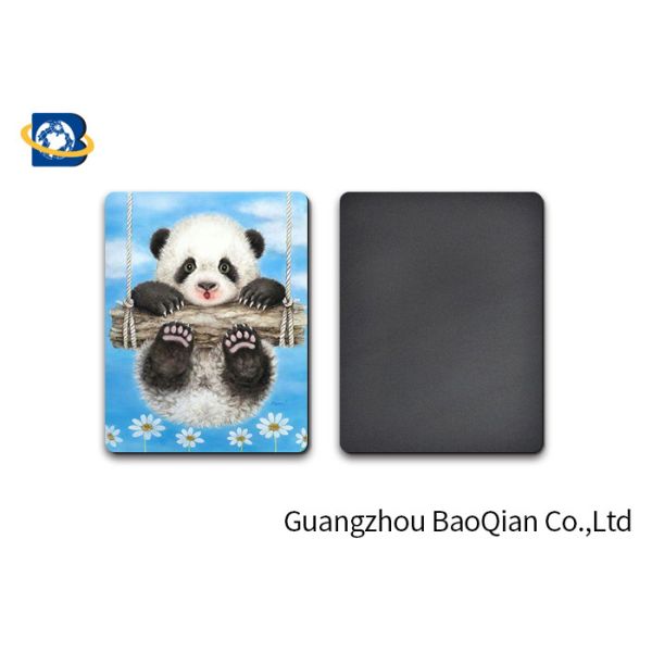 Lovely Panda Photo Lenticular Magnet Souvenir Customized Size SGS Certificated