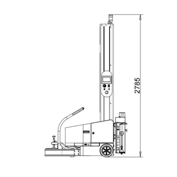 Self Propelled Robot Pallet Wrapper Machine Intelligent Automatic