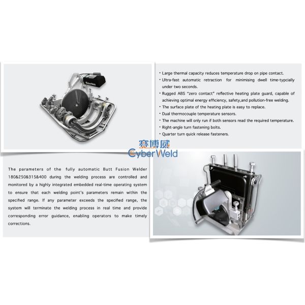 Auto CNC Butt Welding Machine High Performance For HDPE / PP Pipe Welding