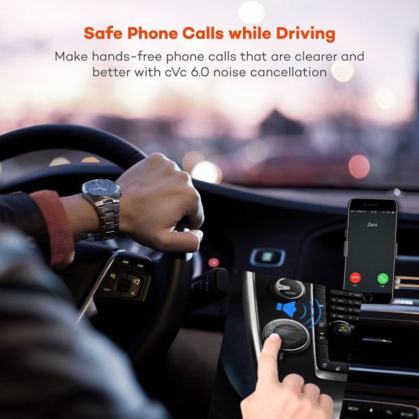 Portable Wireless Audio Adapter 3.5mm Aux Stereo Output Bluetooth Adapter Wireless Aux Receiver