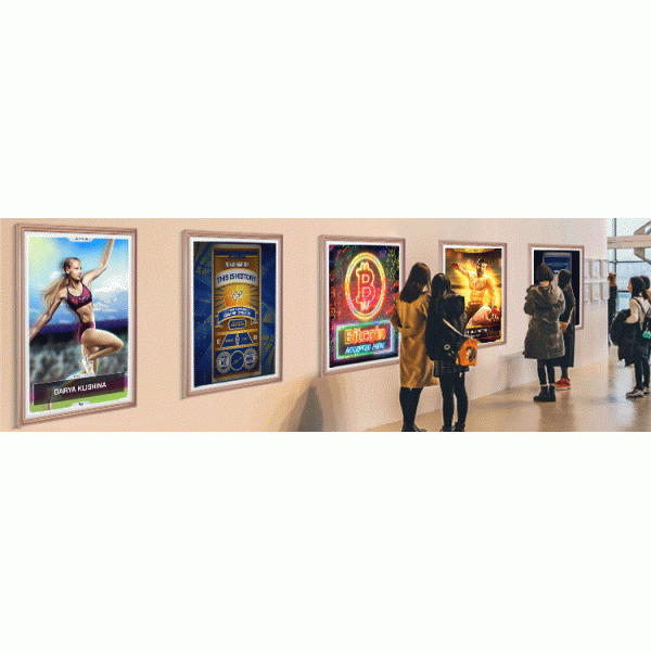 32 Inch NFT Digital Frame Android System Wall Mount Wireless Projection