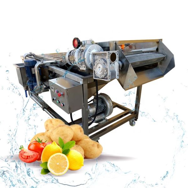 500kg/H Bubble Drying Vegetable And Fruit Cleaner Machine