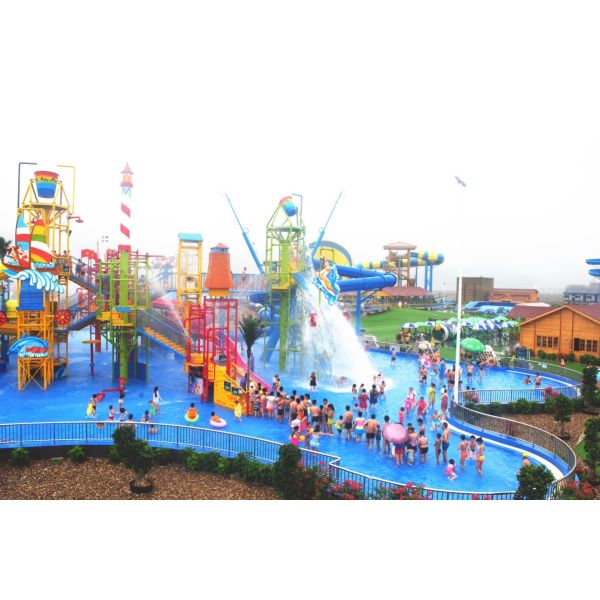 High Speed Water Slide Thrilling Aquatic Playground Equipment
