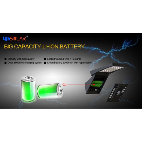 Remote Control 3W Solar Deck Fence Lights Floor Lights 3000-6000k Outdoor With PIR Motion Sensor